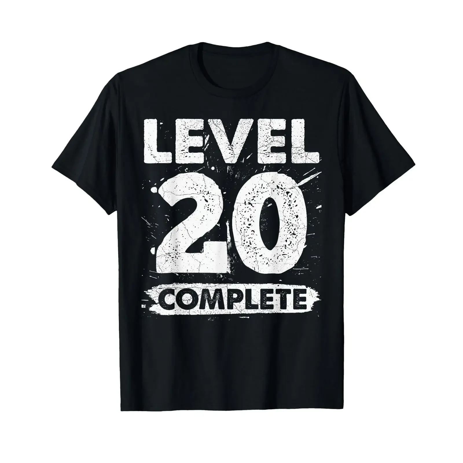 Level 20 Complete Wedding Anniversary Years T Shirt black vintage Washed Soft Breathable Versatile graphic Casual
