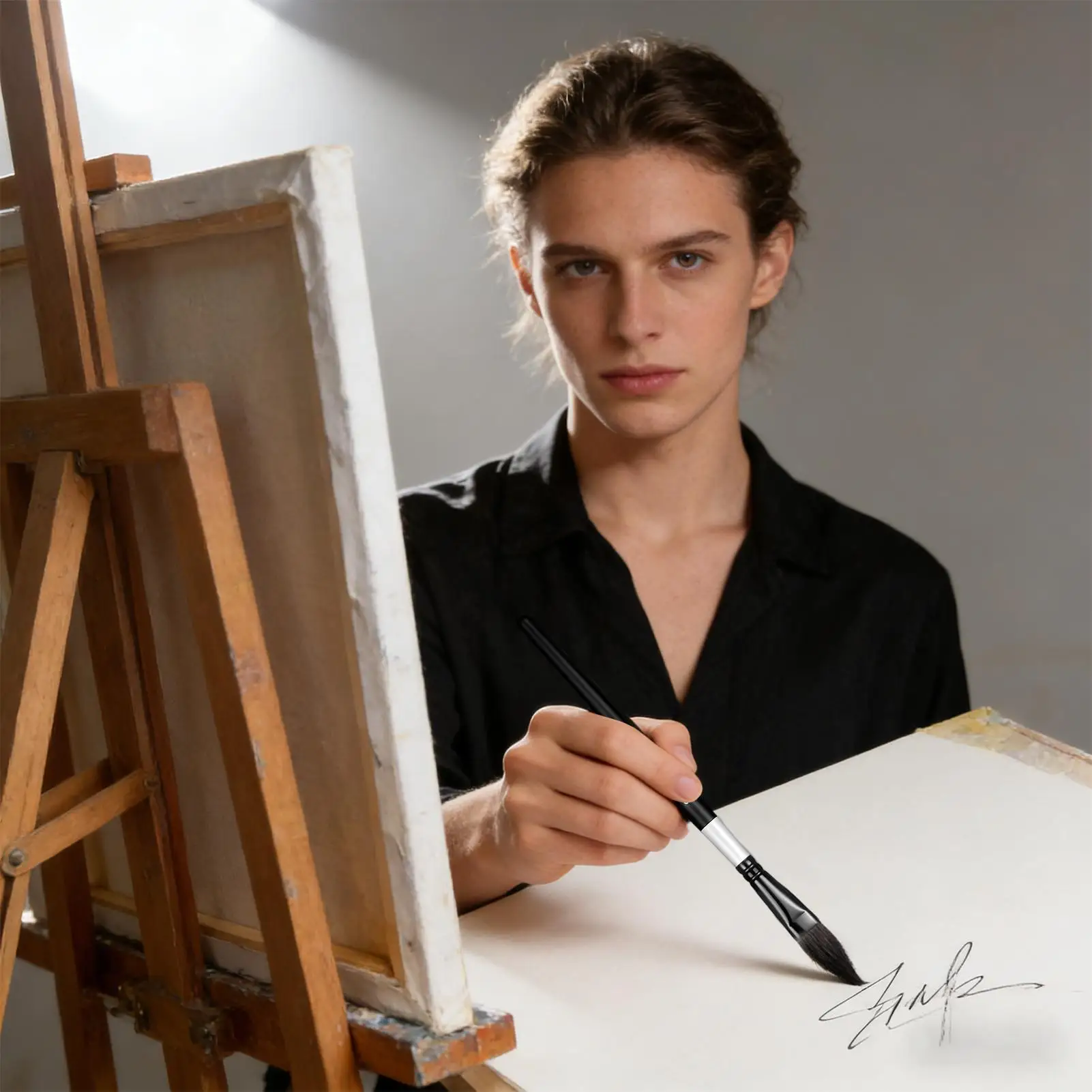 

Кисть для рисования, миниатюрная детализация, принадлежности для рисования, художественные кисти для акрила, масляные акварельные холсты, рок-шоло, лицо