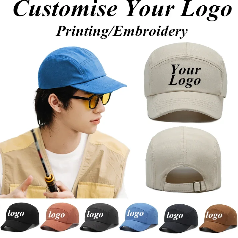 

Custom Logo 5cm Short Brim Baseball Caps For Men Women Adjustable Sports Snapback Hats Fashions Hip Hop Gorras Outdoor Sun Hat