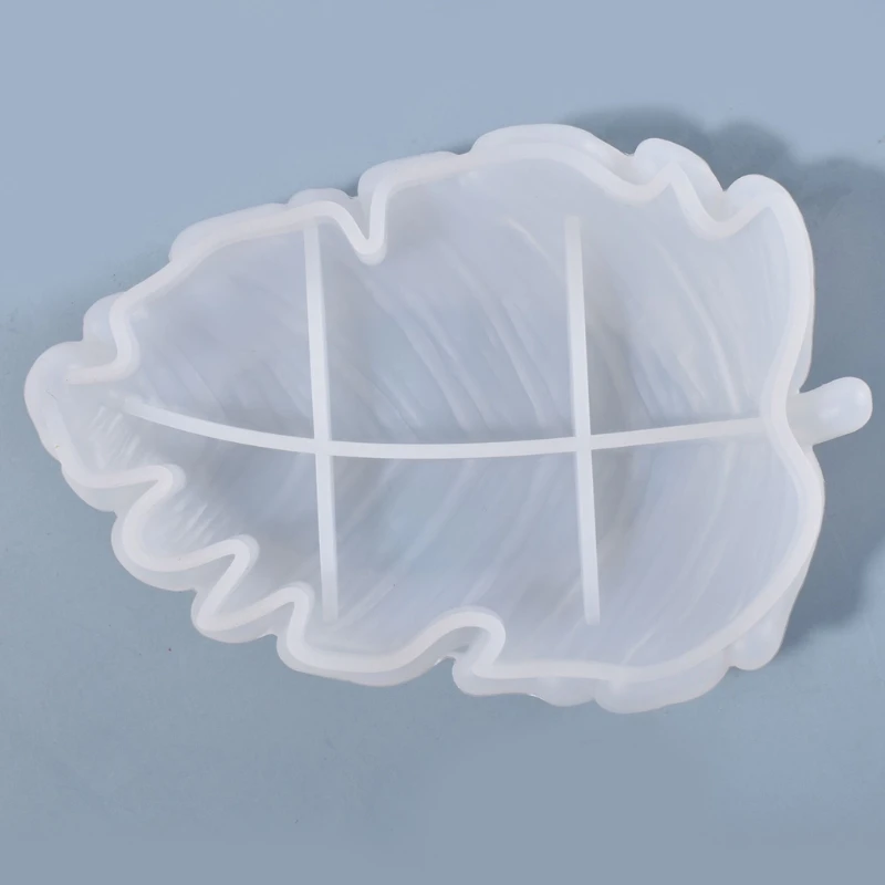 Silicone Leaf Shaped Plate Mold Jewelry Tray Epoxy Mold Casting Resin Molds N58F