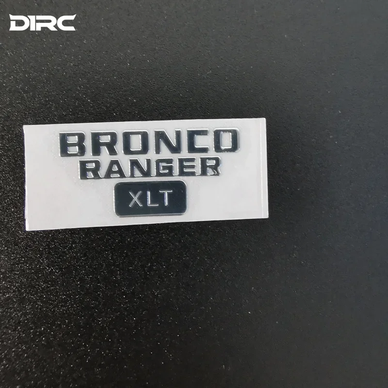 D1RC metal simulation sticker car shell decoration for 1/10 RC Crawler Car SCX10 TRX4 Ford BRONCO Upgrade Accessories