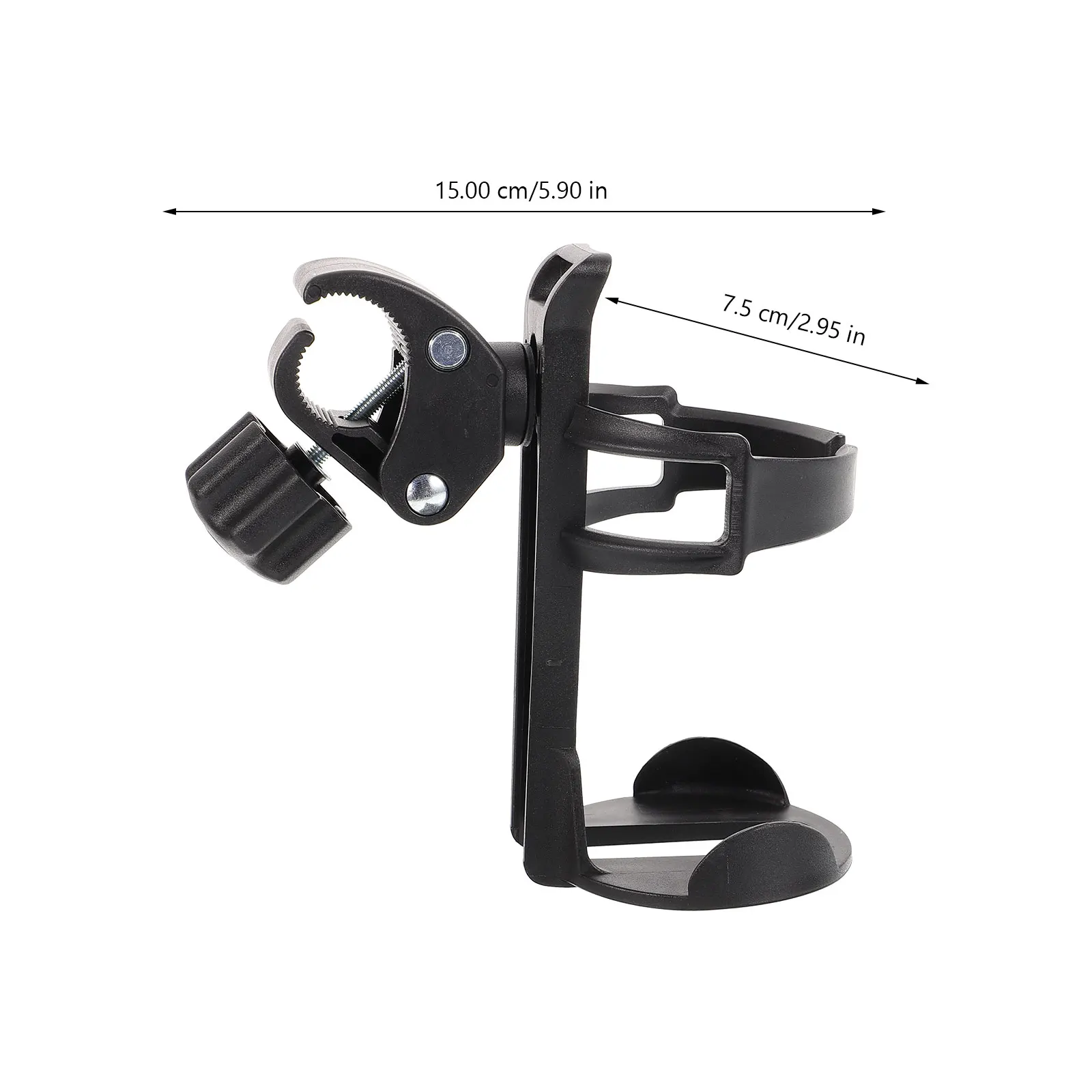 

Universal Sturdy Multi-Angle Cup Holder for Stroller Tricycle Bike Wagon Rolling Walker PP Plastic Detachable Drink for Baby