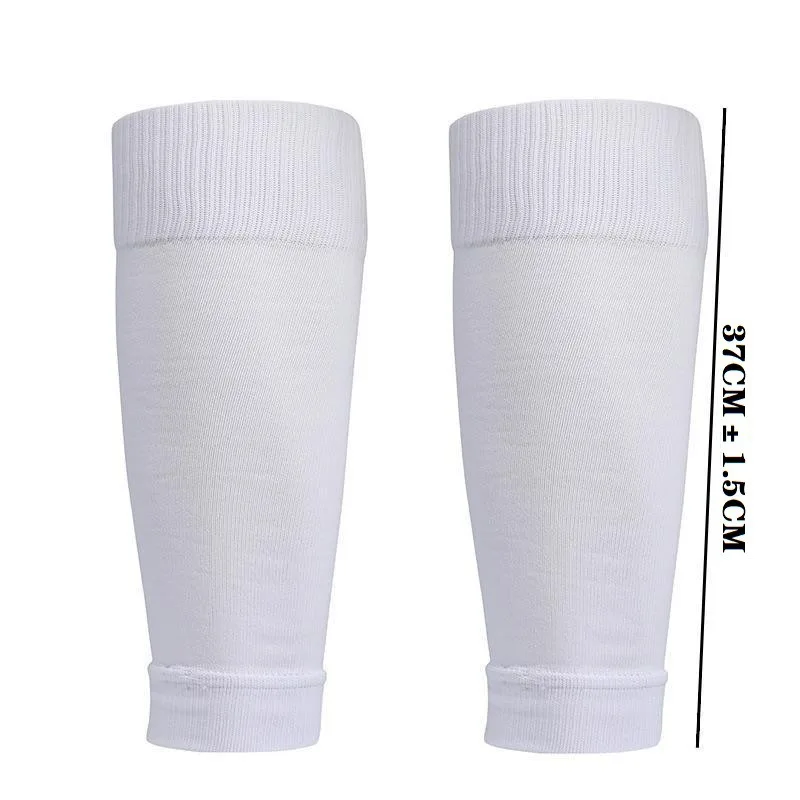 2 Set High Elastic Football Shin Guards Socks Leg Coveradult Youth Outdoor Sports Protective Equipment Non-slip Soccer Socks