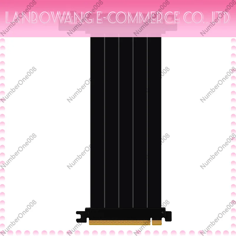 PCIE 4.0 X16 90° GPU Riser Cable, Full Speed Lossless Vertical Extension for ATX/ITX Chassis Graphics Card