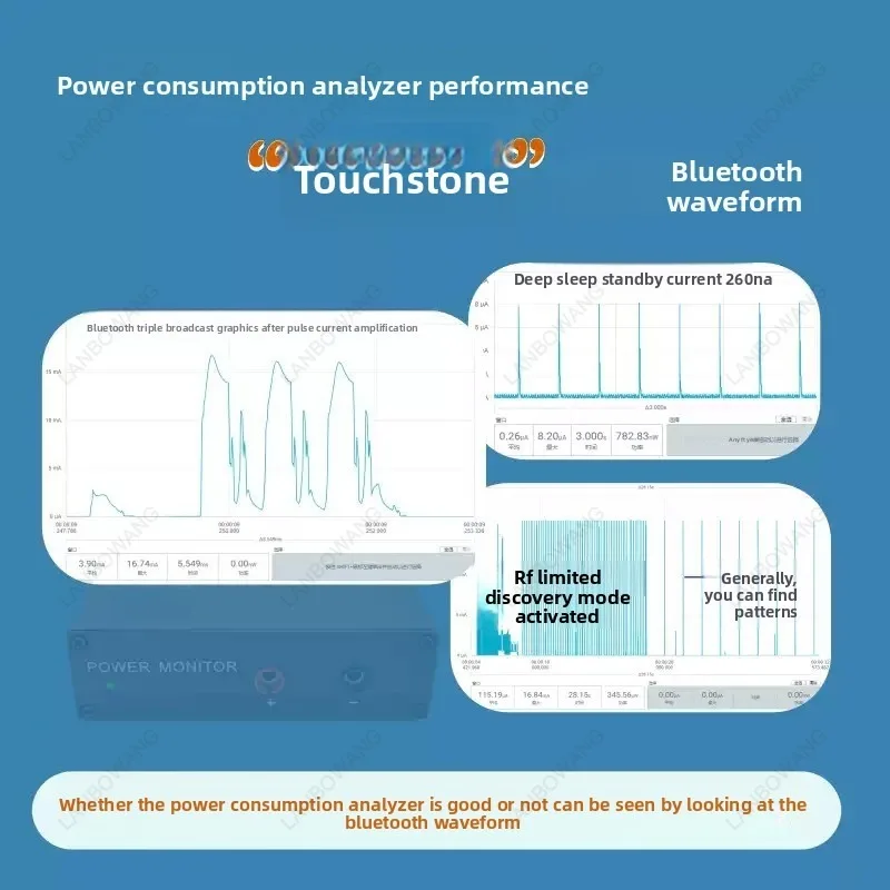 For uA Ultra Low Current Analyzer Nanoamp Microamp Level Power Consumption Recording Tester