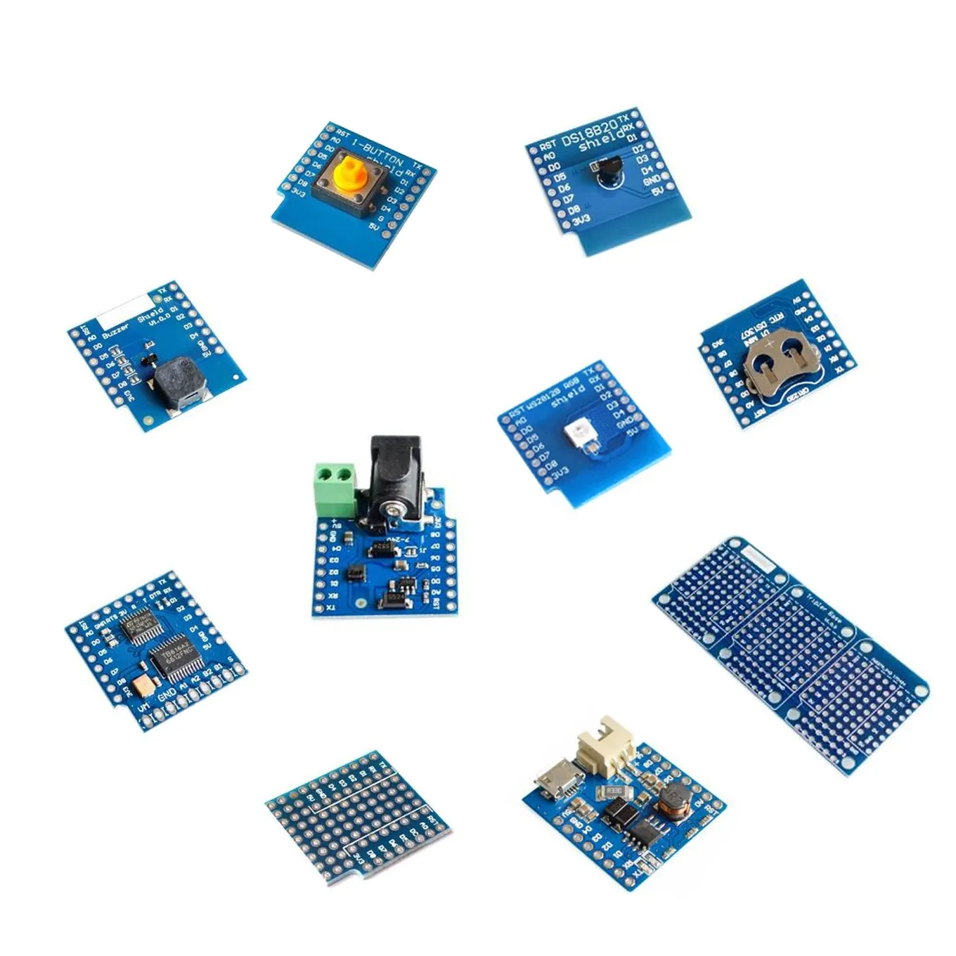 ESP8266 D1 Mini Pro WiFi NodeMcu Технические характеристики аккумулятор DS1307 0,66 OLED DC зуммер V1.0.0 Dual Base для WeMos DIY Kit
