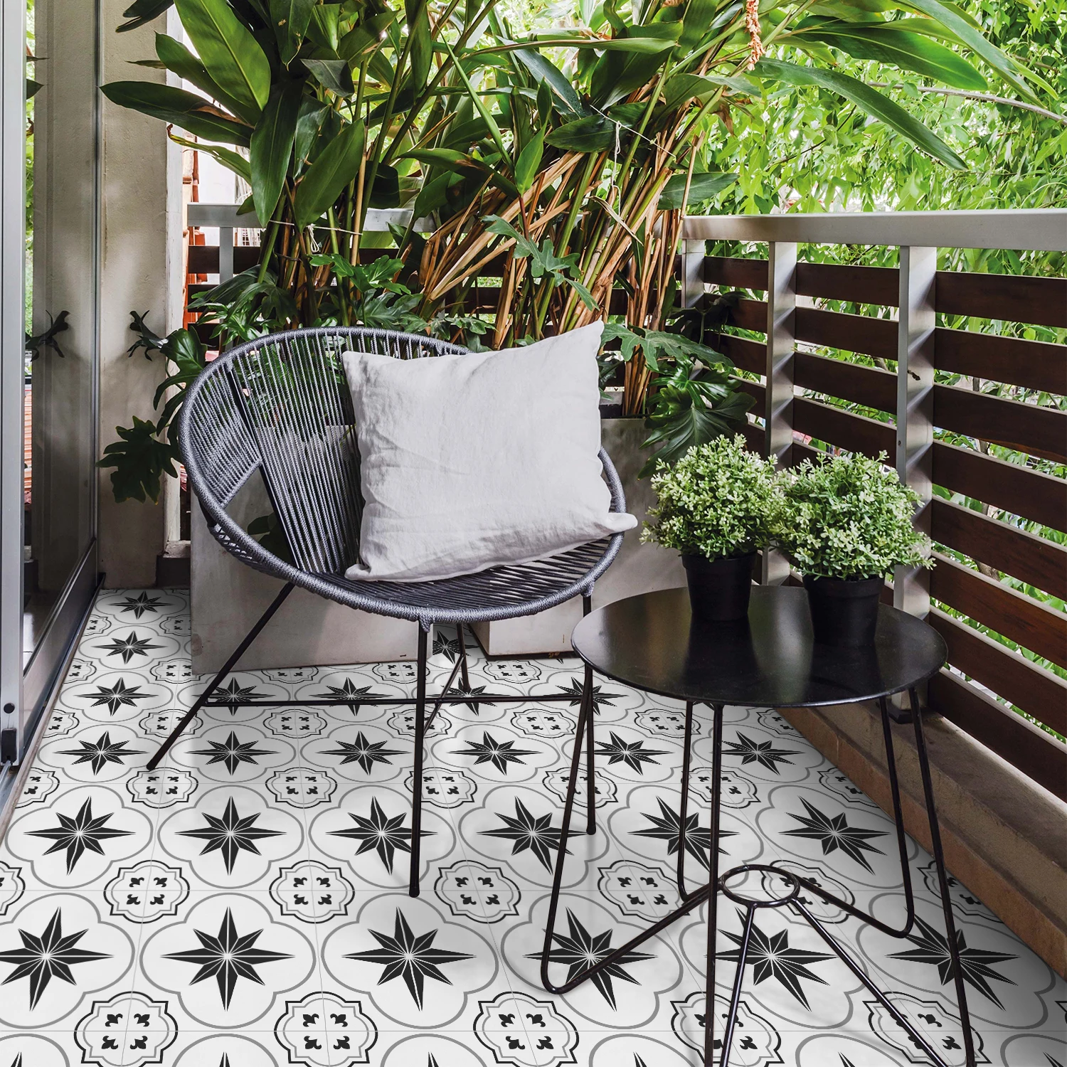 

Peel and Stick Moroccan Tile Stickers Self Adhesive Waterproof Floor Wall Decals (20x20cm/30x30cm, 5/20PCS)