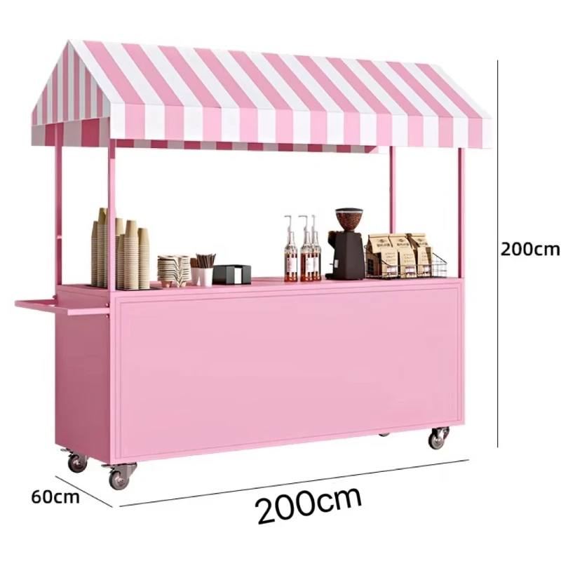 

Mobile snack cart Night market stall Shopping mall Supermarket promotion Fashion trolley