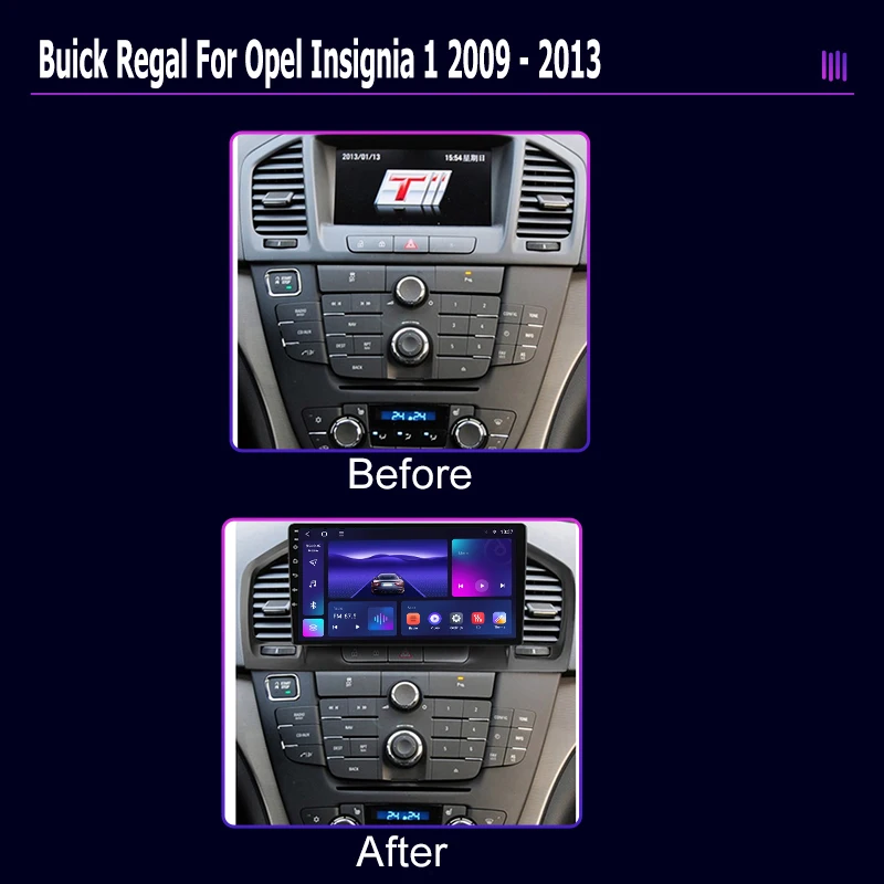 roadivox Android Car Radio for Buick Regal For Opel Insignia 1 2009 - 2013 Stereo GPS Navigation Multimedia Player Carplay