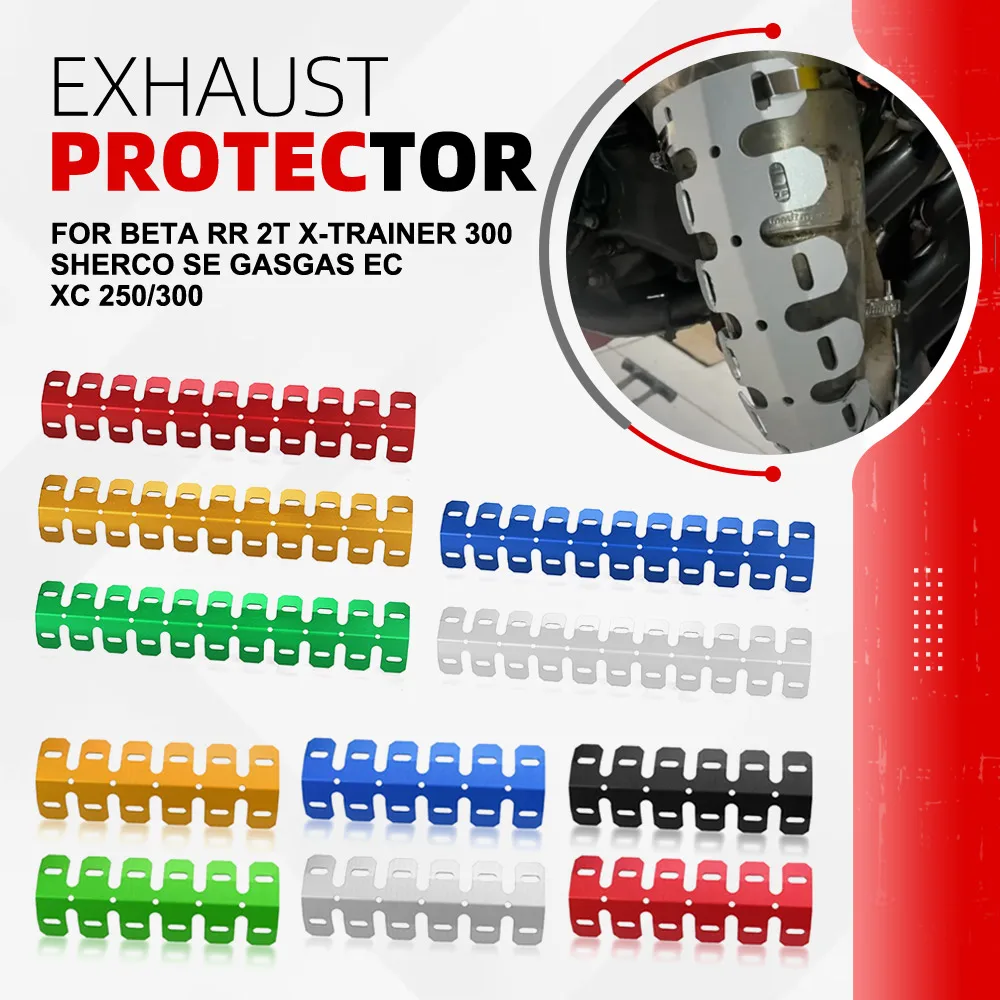 

Motorcycle Exhaust Pipe Crash Shield Protector Accessories FOR Beta RR 2T X-TRAINER 300 SHERCO SE GASGAS EC XC 250/300