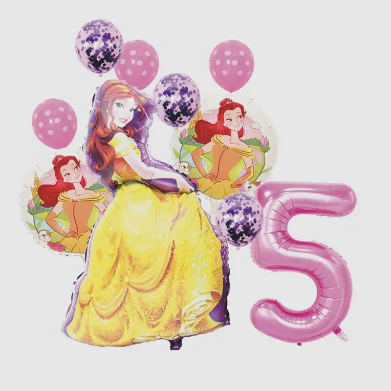 

Disney Belle Girls Birthday Party Supplies Kit - Balloons Decorations, Gifts for 1-10st Birthday, Scene Set for Kids Celebration