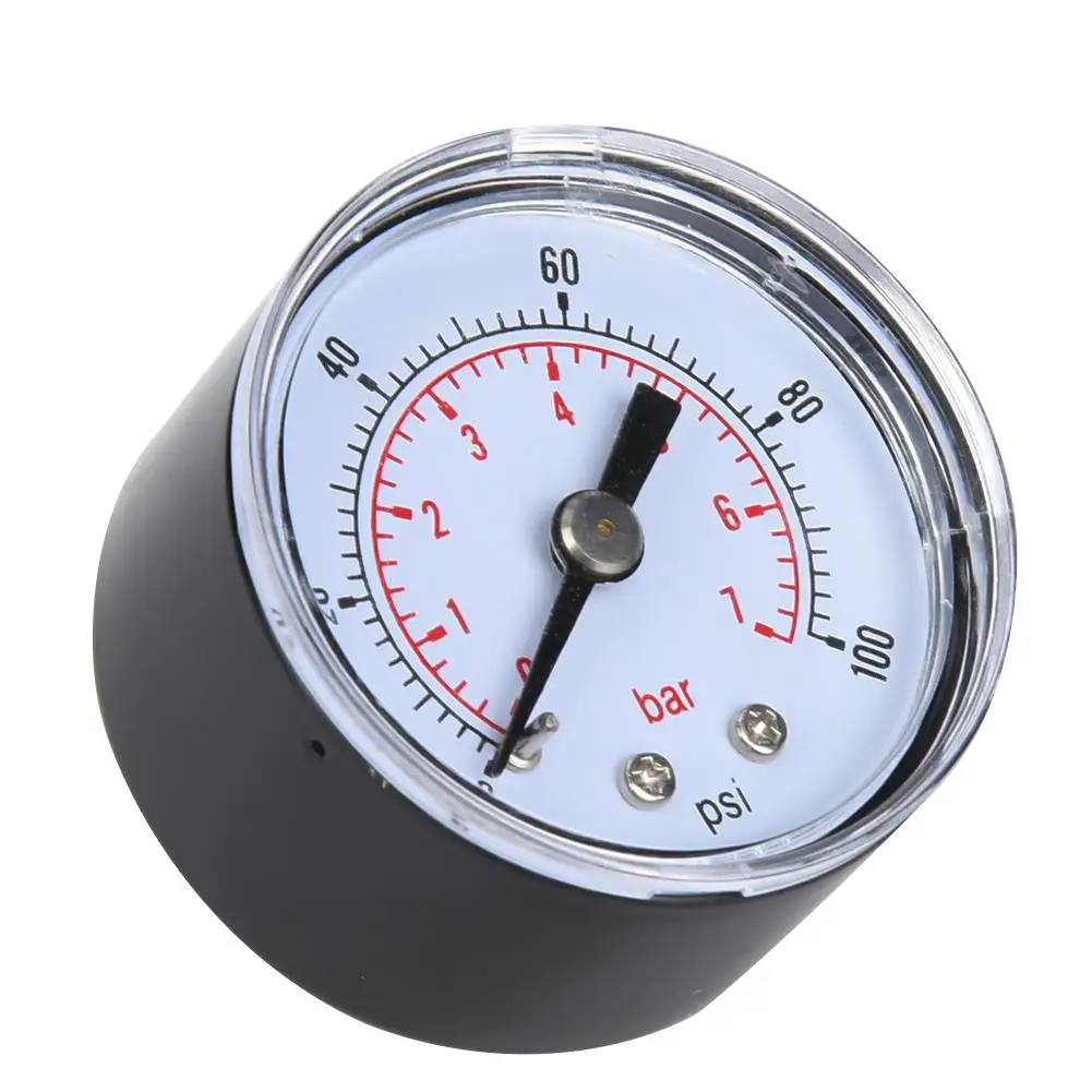 1/8 inch BSPT  Pressure Gauge for  , Oil, Water - 0-100psi (0-7bar) Back Connection