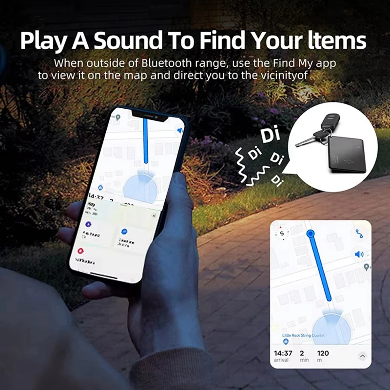 Wireless Smart Tag Card For Find My APP Kid/Pet Finder Key/Bike/Wallet Bluetooth Ultra-Thin GPS Tracker