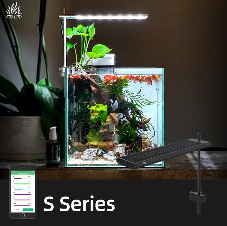 

Week Aqua S Pro Series LED Lights APP Controlled Full Spectrum for 30-50cm Aquariums S300 S400 S450 Pro