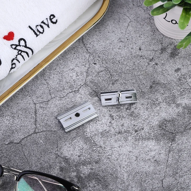 Yaqi Mens Chrome Color Beginners Safety Razor Head Solid Color Shaver Replacement Accessory