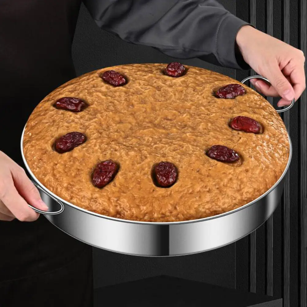 Stainless Steel Steamer Tray for Pot Heavy Duty Food Steaming Plate Kitchen Steamer Insert with Fine Ventilation Points for Fish
