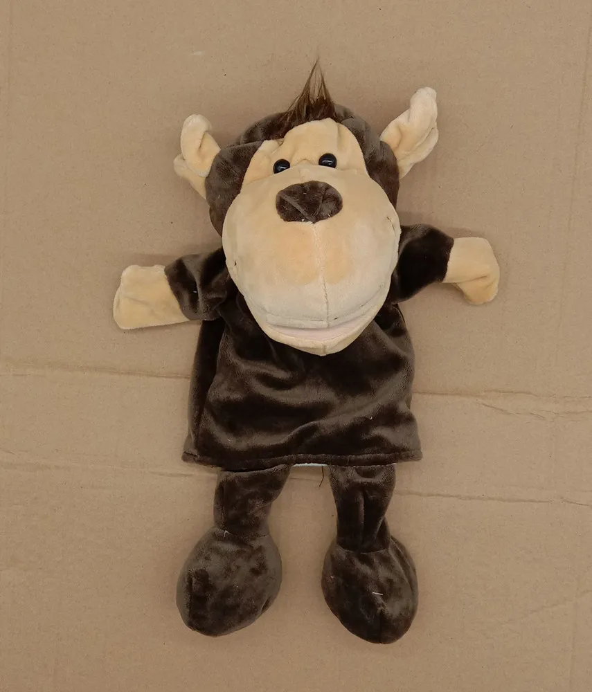 35cm Cartoon Tier Handpuppe eltern-kind-Spiel Puppe Löwe Elefant Schwein Beschwichtigen Spielzeug Geburtstag Geschenke Für Kinder