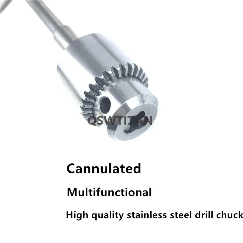 1PCS Bone Cannulated Hand Drill with Handle Multifunctional Stainless Steel Veterinary Orthopedic Instrument