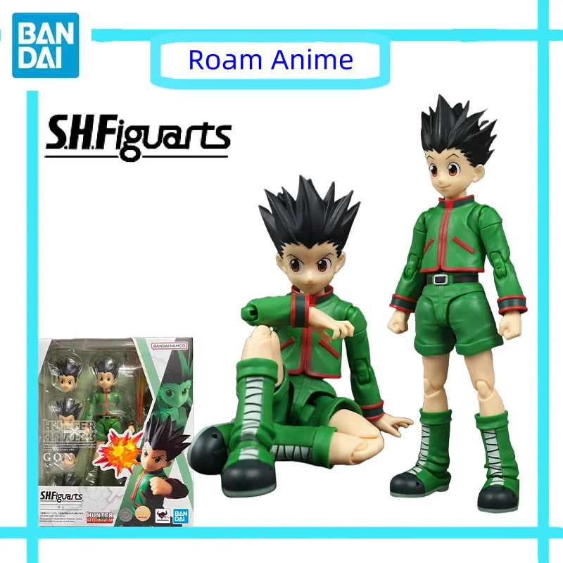 

Original Bandai Anime SHF HUNTER×HUNTER GON·FREECSS Anime Action Model Figures Collectible Toys Gift for Children Joints Movable