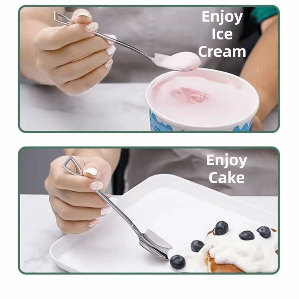 10шт мини ложек для десертов, квадратные головки, для вечеринок