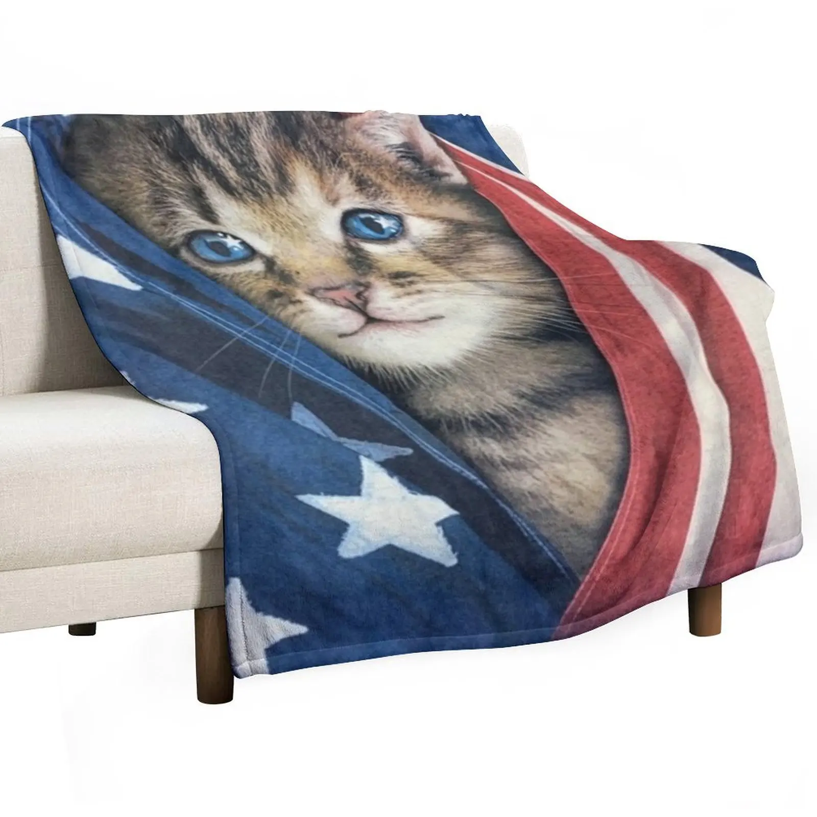 

Patriot Kitty Throw Blanket Weighted Luxury St Blankets