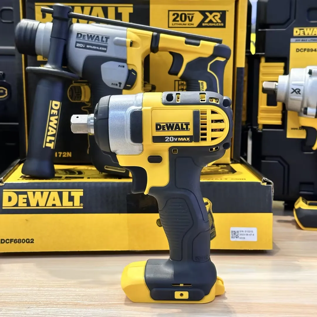 DEWALT 20V DCF880 Compact Electric Impact Wrench 203N.M 1/2Inch Cordless Lithium Rechargeable 2300RPM  Auto Repair Power Tools