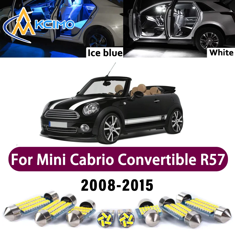 

Premium LED Interior Lighting Kit for Mini Cabrio Convertible R57 2008-2015 High-Quality Error-Free Dome Map Trunk Auto Lamps