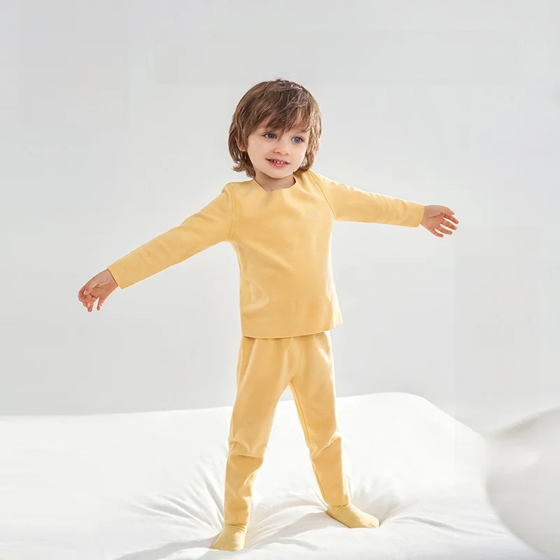 

Комплект термобелья OUYUN для детей: теплый базовый слой, лонгслив и брюки, осень-зима