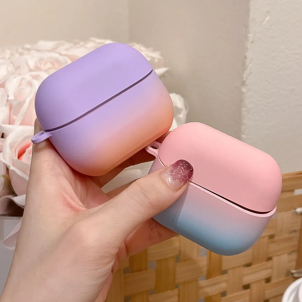 

Hard PC Gradient Color Matte Case For Samsung Galaxy Buds 3 Pro Cover Wireless Bluetooth Earphone Charging Box Shockproof Funda