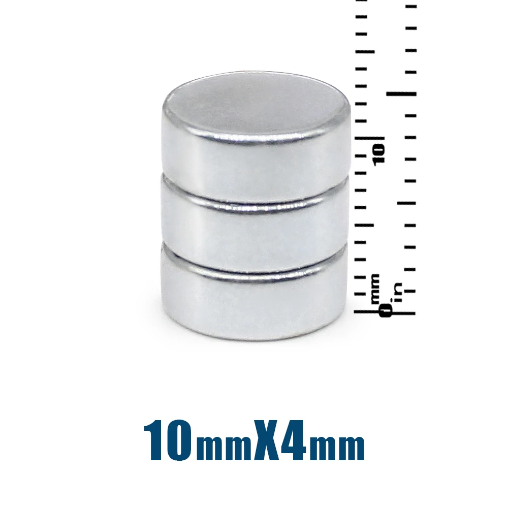 10/20/50PCS 10x4mm Small Round Neodymium Magnet Super Strong Fridge Magnets 10*4mm Permanent Powerful Fishing Magnet