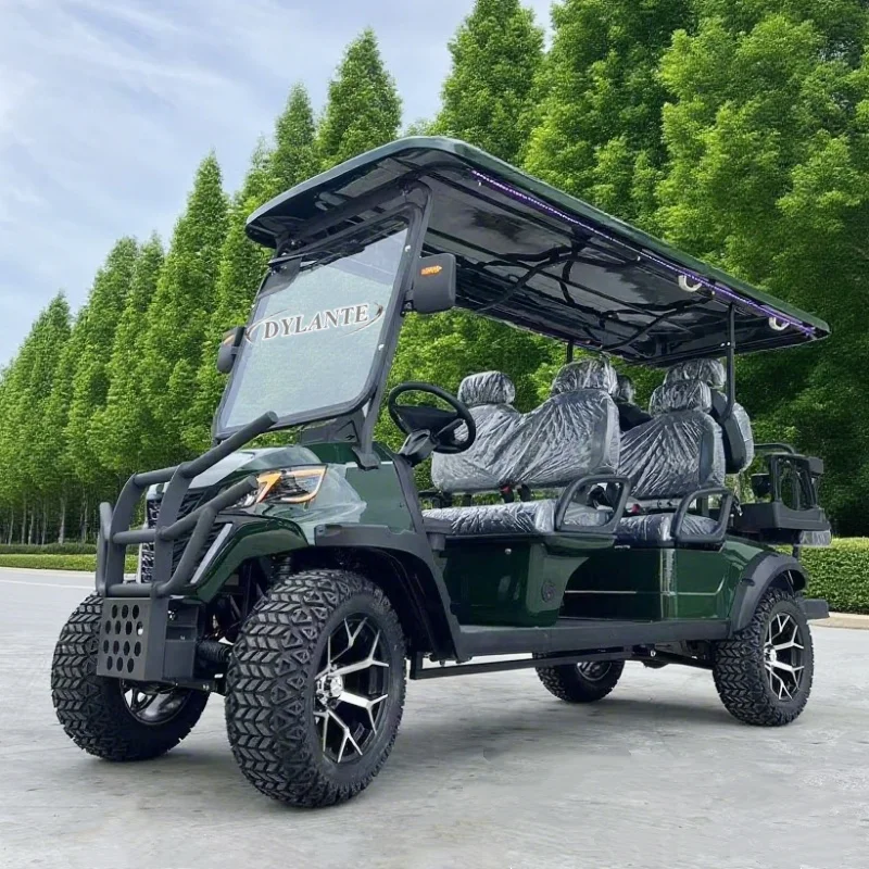 Neuer Stil, Fabrikpreis, Sightseeing-Golfwagen, 4-Sitzer, angehoben, 6-Personen-Golfwagen, brandneues 4-Rad-Elektro-Club-Auto, Golf