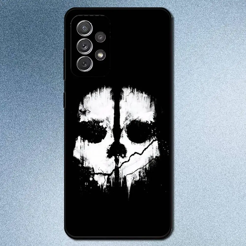 حافظة هاتف COD Call Of Duty G-Ghosts لهاتف سامسونج S25، S24، S21، S22، S23، S30، Ultra، S20، Plus، Fe، Lite، Note، 10,9,5G غطاء أسود