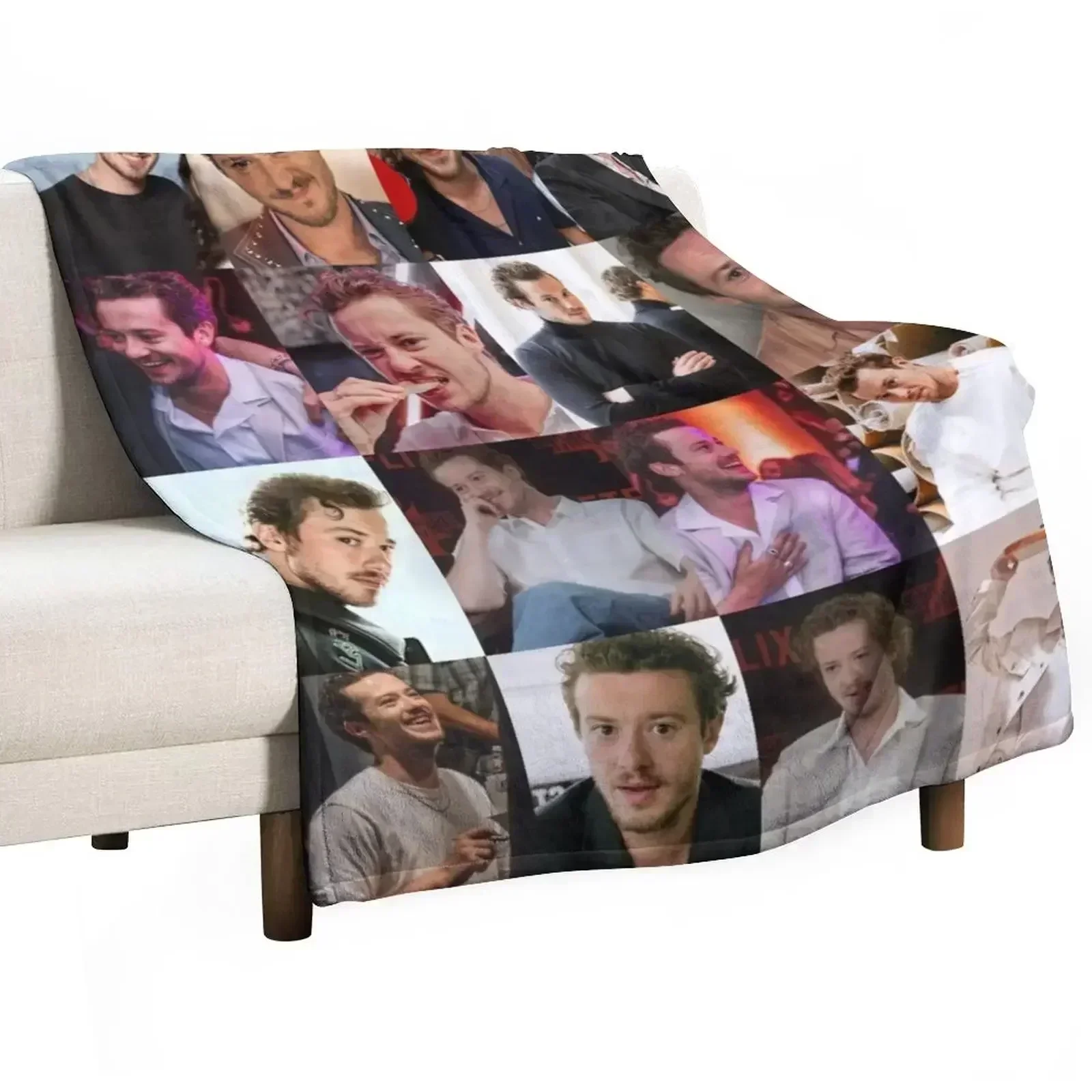 

Joseph Quinn Throw Blanket Hair Bed Fashionable Designers Blankets