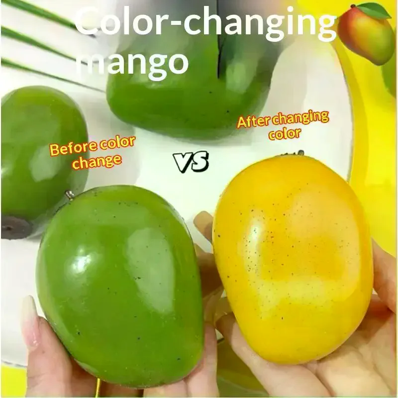 /Cna/Changing Mango Fidget Toy, Soft ASMR Sensory Squeeze Ball, Anti-Anxiety Stress Relief Fidget Toy For Kids Adults Color