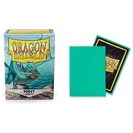 Fundas para tarjetas de tamaño estándar, Protector de tarjetas MGT para juegos de mesa PKM/Star Reals, color menta mate, 5 paquetes