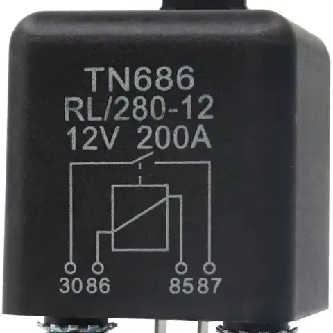 Relais de démarrage à courant élevé 200A 100A 12V/24V, relais de démarrage à courant lourd pour automobile, relais de voiture