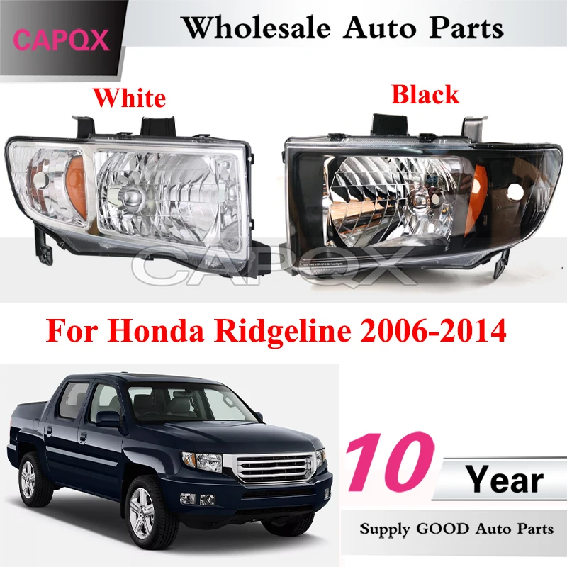 

CAPQX 1 пара фар переднего бампера для Honda Ridgeline 2006-2014, фара, головной свет