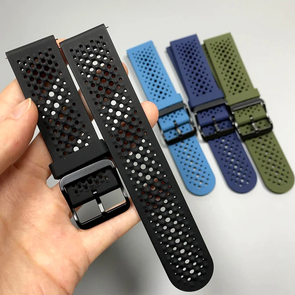 22mm Silicone Soft Strap For COROS PACE 4 Breathable Band For COROS APEX 4 42mm 2 Pro 46mm/PACE Pro 3 Sports Bracelet Watchbands image 3