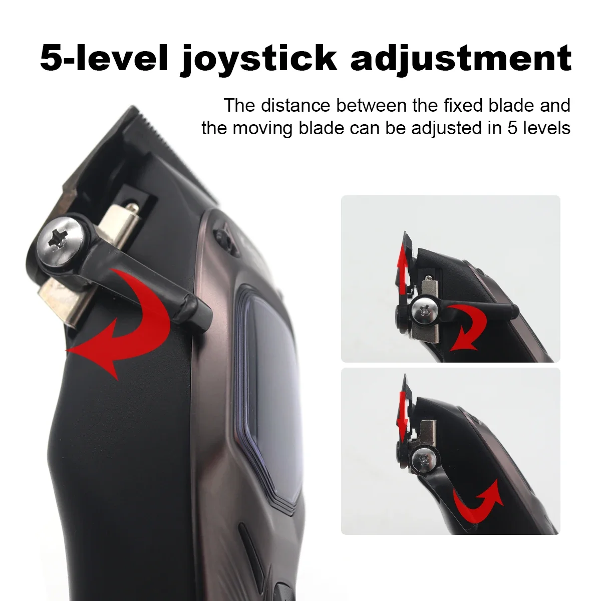 KEMEI KM-1726 Hair Clippers Men Professional with DLC Blade 10000RPM Magnetic Vector Motor Professional Hair Cutting Machine