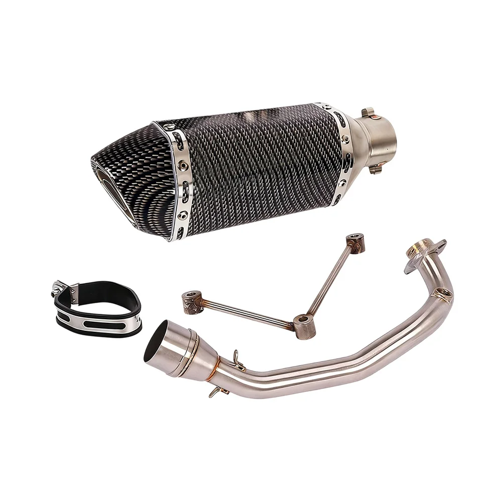 Auspuffanlagen für Yamaha BWS 125 Zuma 125 Komplettes System Krümmer Auspuffverbindungsrohr Schalldämpfer 310mm Auspuffrohre – Detail 8