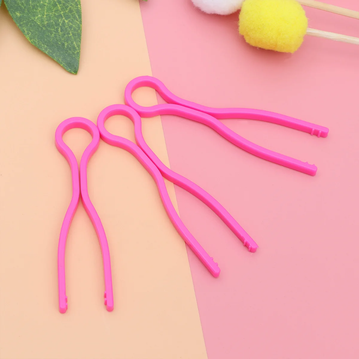 30 قطعة مقاطع بكرة بلاستيكية الخياطة الموضوع الأسطوانة ملفوفة المشبك مشبك ثابت قابلة لإعادة الاستخدام حامل الموضوع مناسبة للتطريز الوردي #1