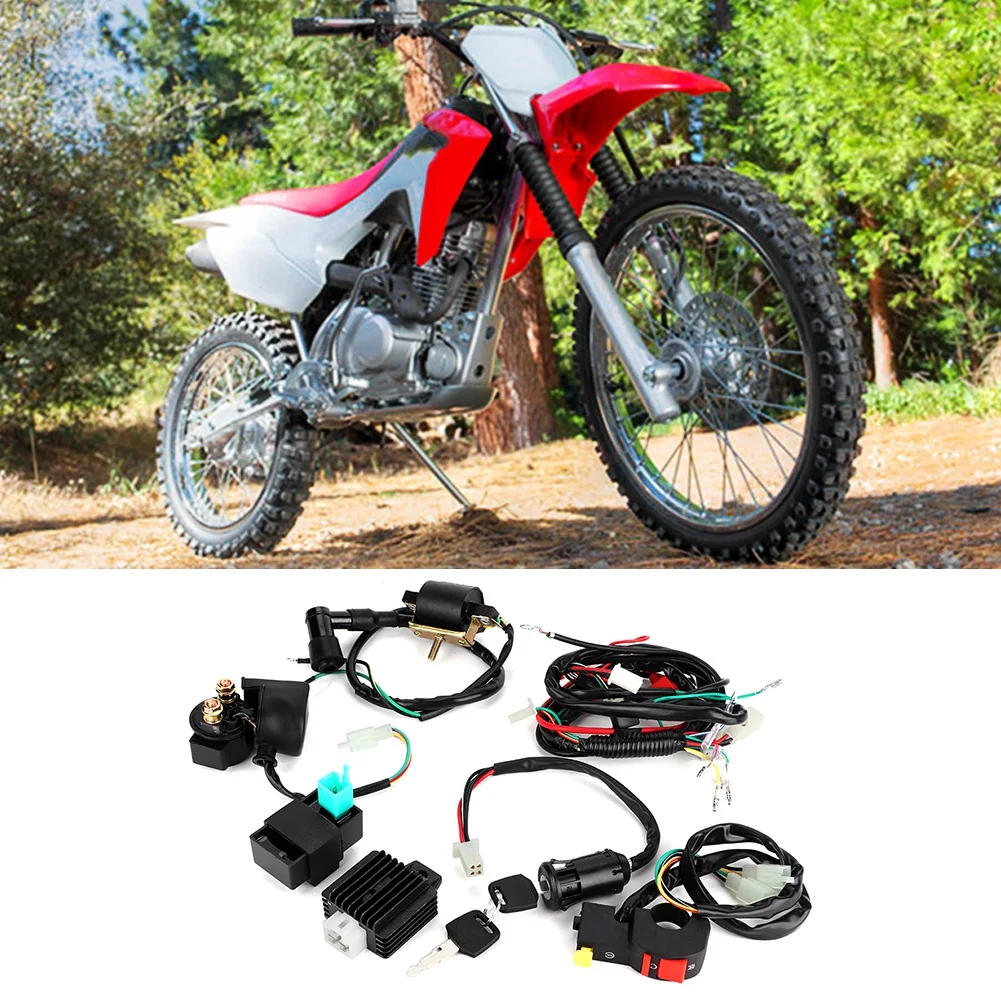Complete Kick Start Engine Wiring Harness Kit for 110cc Dirt Bike Modified Parts  Motorcycle Modification Accessory image 3
