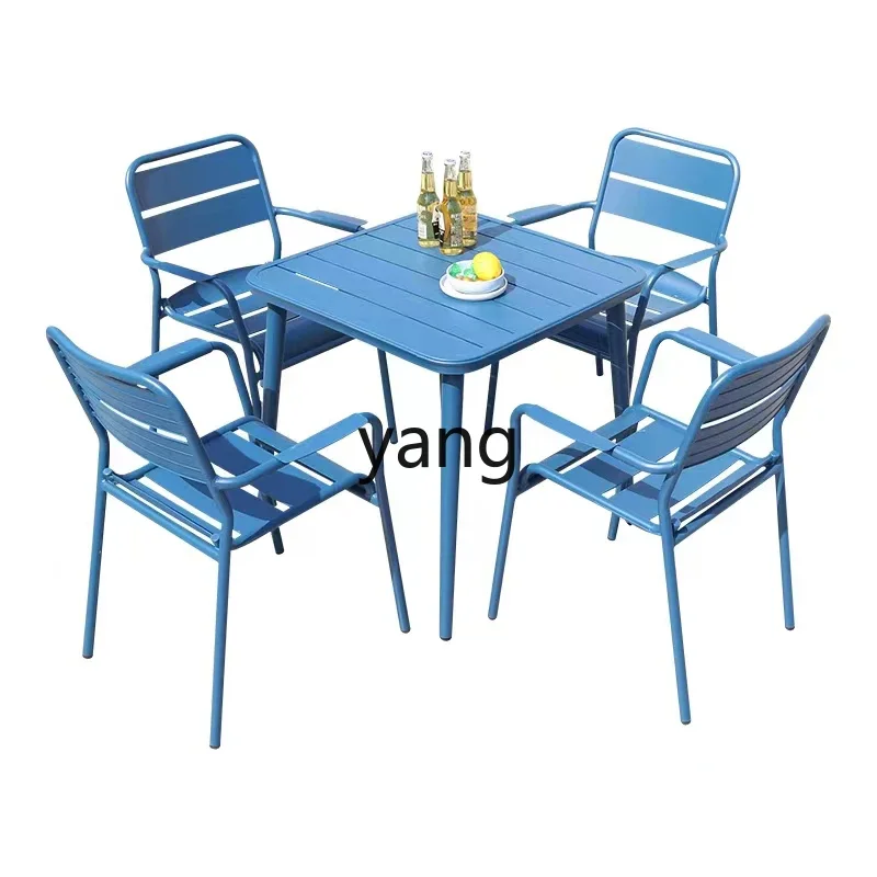 

LH outdoor leisure tables and chairs coffee milk tea shop outside the commercial simple outdoor courtyard outdoor