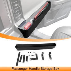 Car Front Passenger Grab Handle Storage Box Organizer Tray for Ford Bronco 2021-2024 2025 Stowing Tidying Interior Accessories