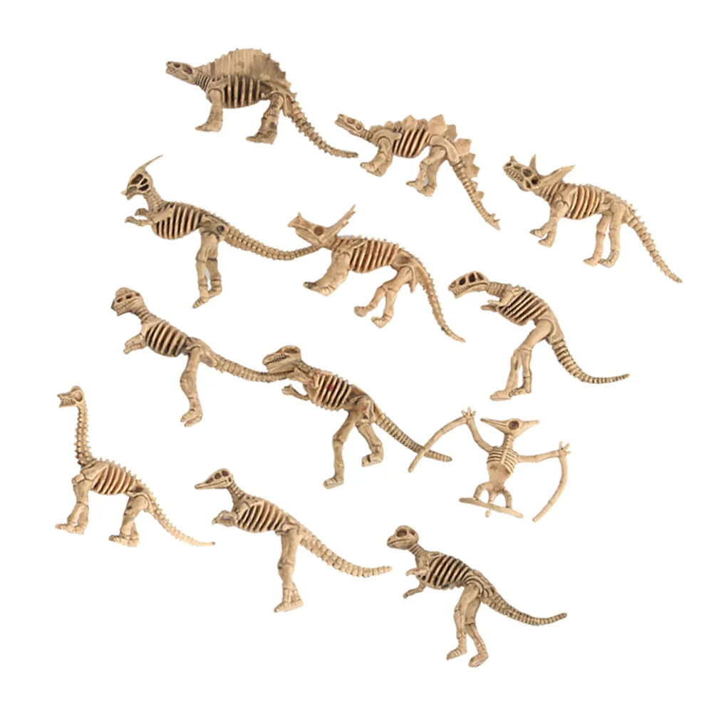 24pcs Dinosaur Display Mini Animal Figure Set Educational For Kids Baby Safe Plastic Party Decoration Handheld Figure