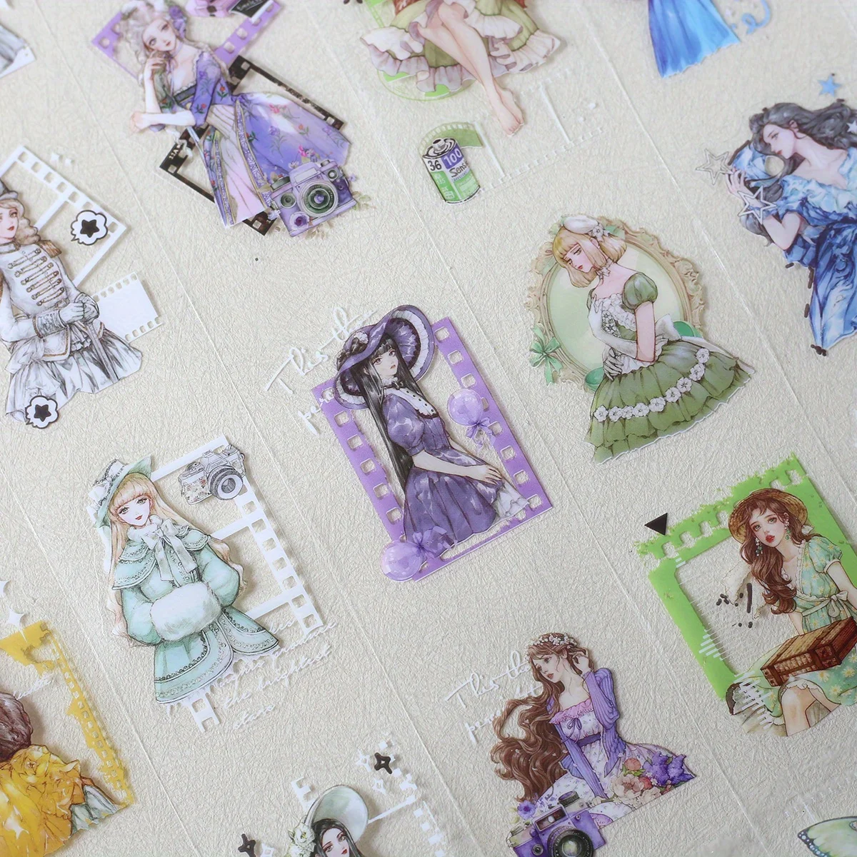 Journamm 6 قطع أشرطة لاصقة مزخرفة شريط PET رائع لمستلزمات مجلة الرصاصة الفنون سجل القصاصات DIY الحرف المخططين #5