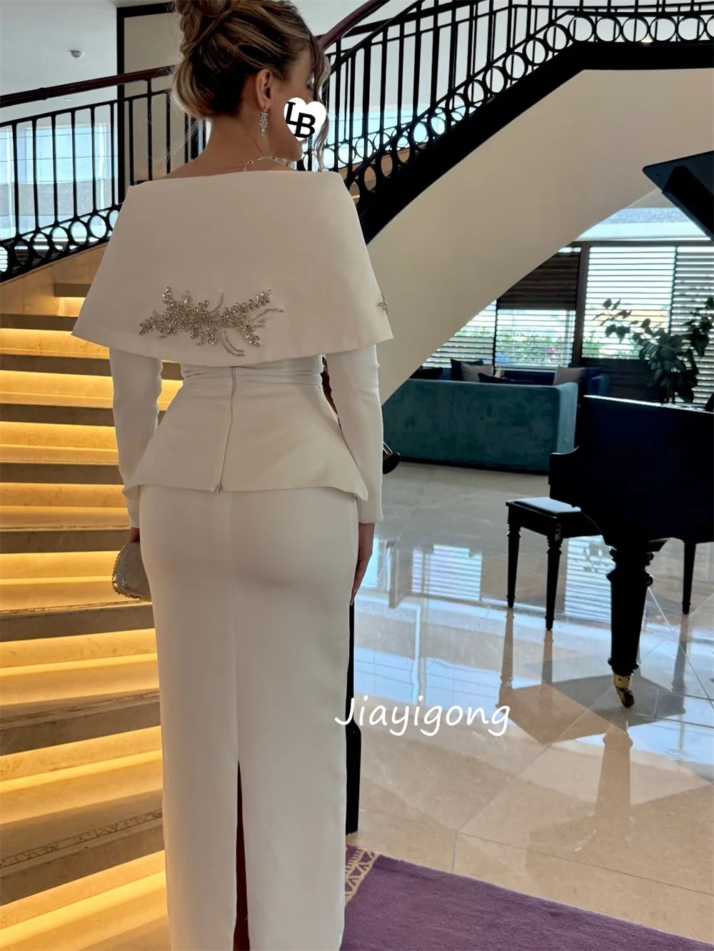 Customized Intricate Jersey Sequined Button Pattern Straight Off-the-shoulder Long Evening Dresses Luxury Chinese Style