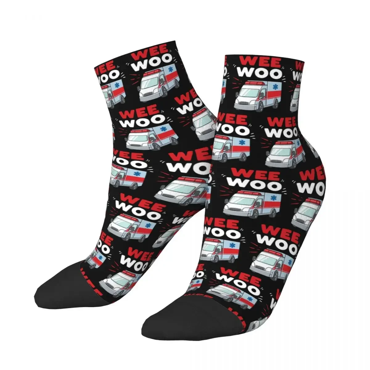 Wee Woo Ambulance Paramedic Emergency Medic Gift Socks Harajuku Super Soft Stockings All Season Socks for Man's Woman's Gifts