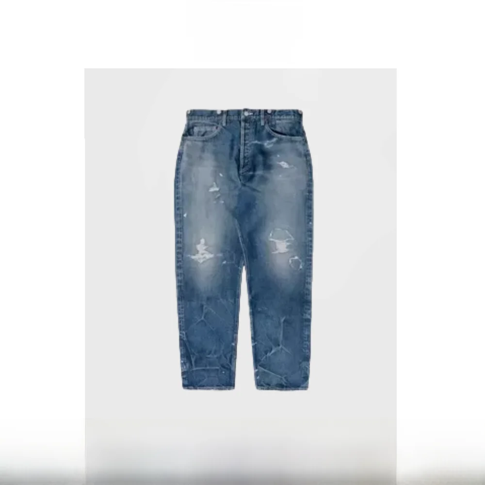 

Daily Wear Denim Jeans Men's Straight Leg Jeans Waed Cotton 00% Stand Fit Cleanfit Sle mid Waist Zipper Closure