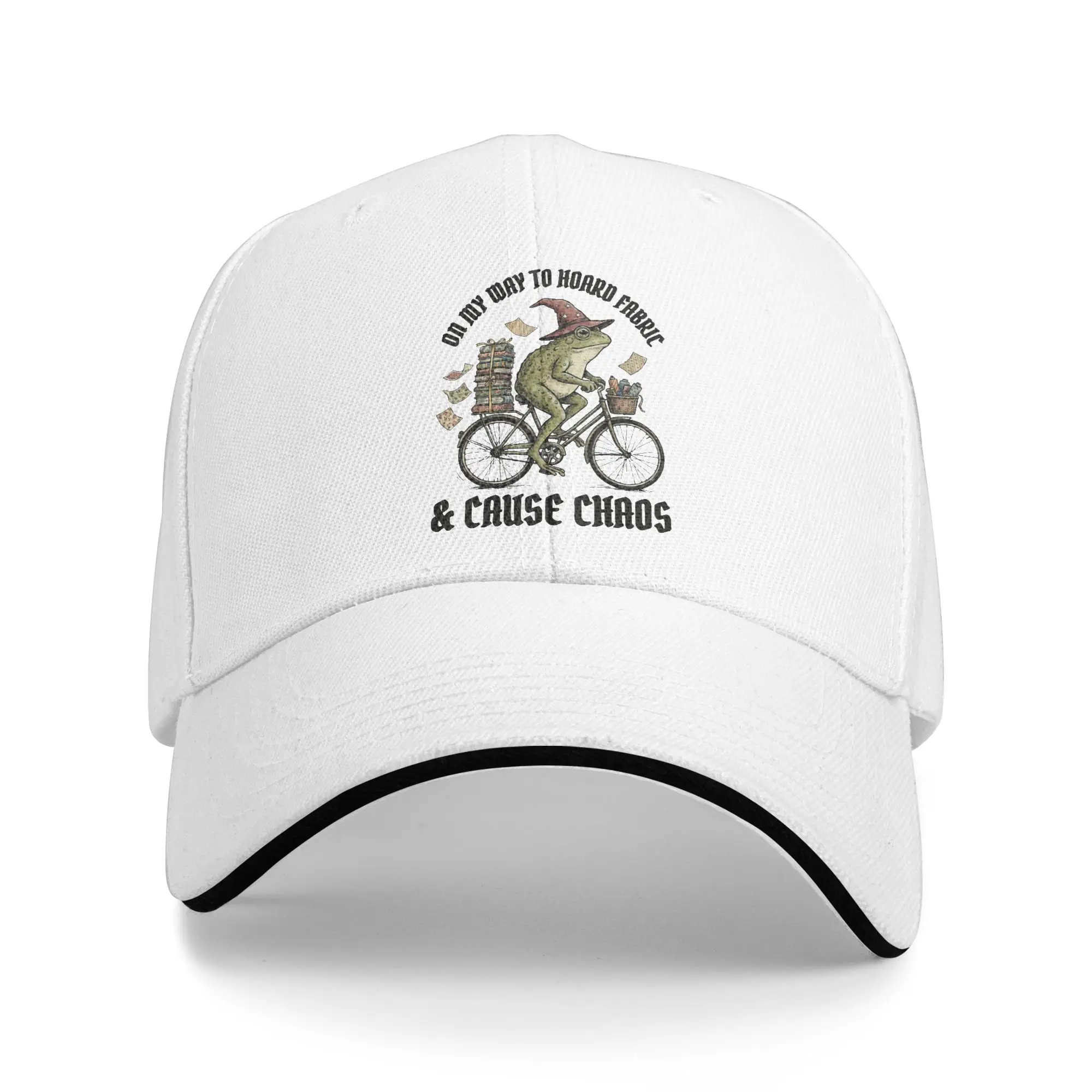 On My Way to Hoard Fabrics and Cause Chaos Outfits Men Women Baseball Caps  Dad Hat Formal Headwear Adjustable Fit Snapback Hat